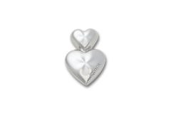Silver Double Heart
